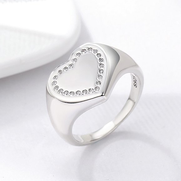 New 925 silver ring, sterling silver jewelry for woman, size 6-8 - Picture 3 of 8